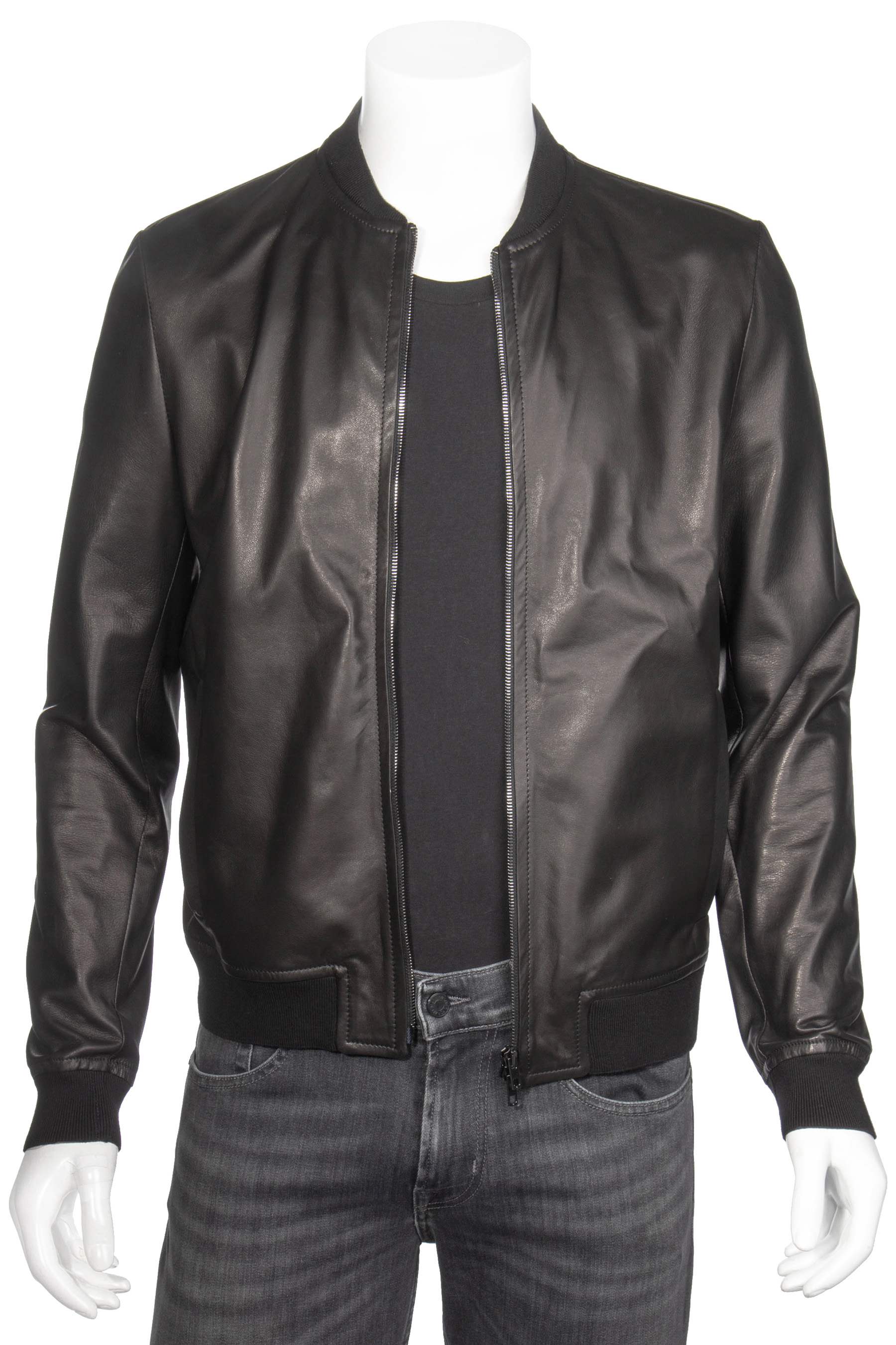 Mens Clothing Jackets Leather jackets Salvatore Santoro Leather Biker Jacket in Black for Men 