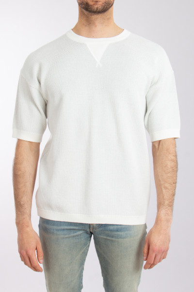SEASE 3D Knitted Cotton-Nylon T-Shirt