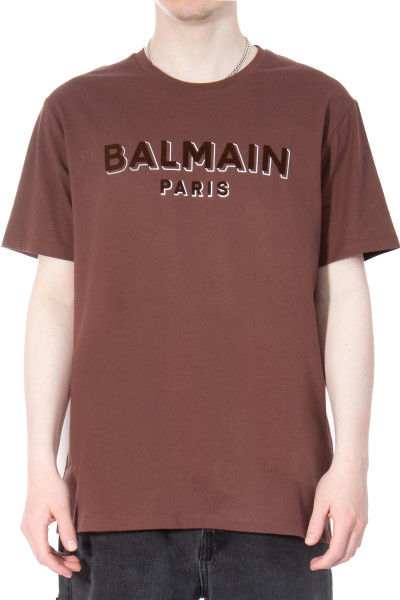 BALMAIN Printed Cotton T-Shirt