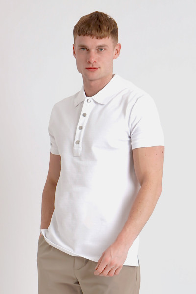 BALMAIN Monogrammed Cotton Piqué Polo Shirt