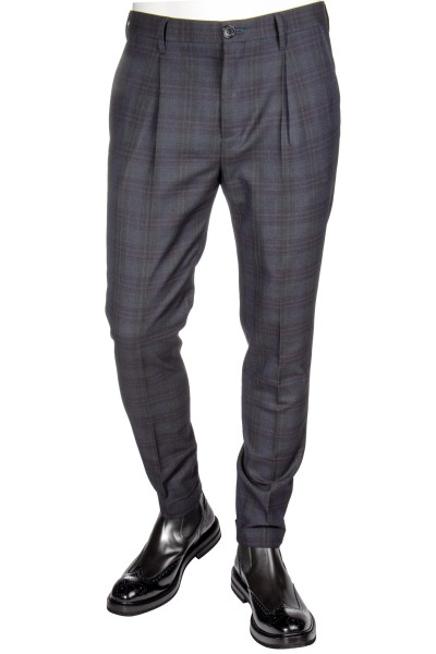 PAUL SMITH Checked Wool Mix Pants