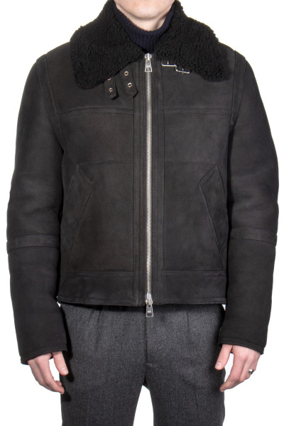 AMI PARIS Shearling Leather Jacket