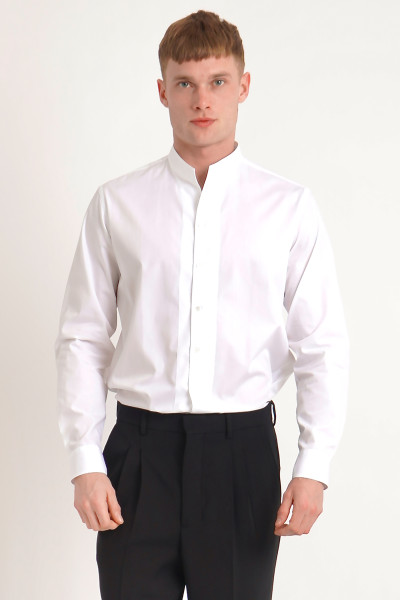EMPORIO ARMANI Modern Fit Cotton Business Shirt