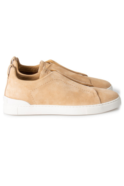 ZEGNA Suede Sneakers Triple Stitch