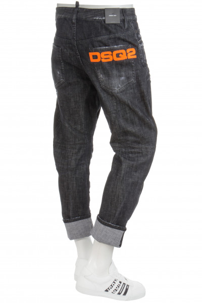 DSQUARED2 Neon Logo Combat Jeans