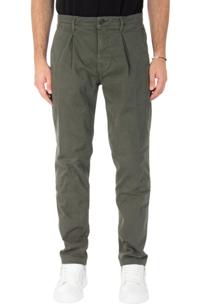 THE NIM Pleated Cotton Chino Pants Pince