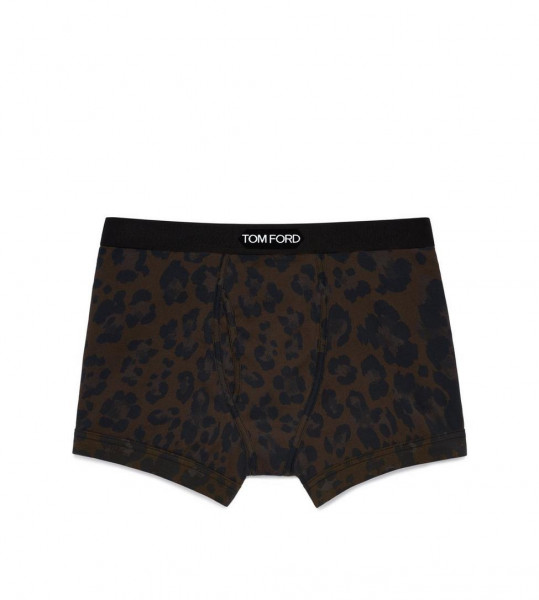 TOM FORD Leopard Jersey Boxer Brief