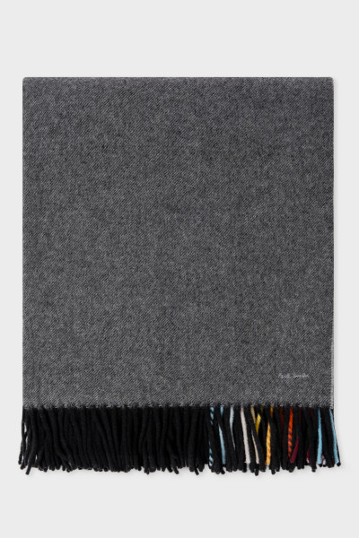 PAUL SMITH 'Artist Stripe' Wool-Cashmere Blanket